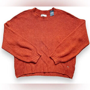 NWT Hollister Burnt Orange Cozy Knit Sweater